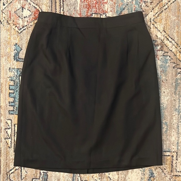 Vintage Radcliffe Black Pencil Skirt Lined Size 16 - Picture 1 of 7